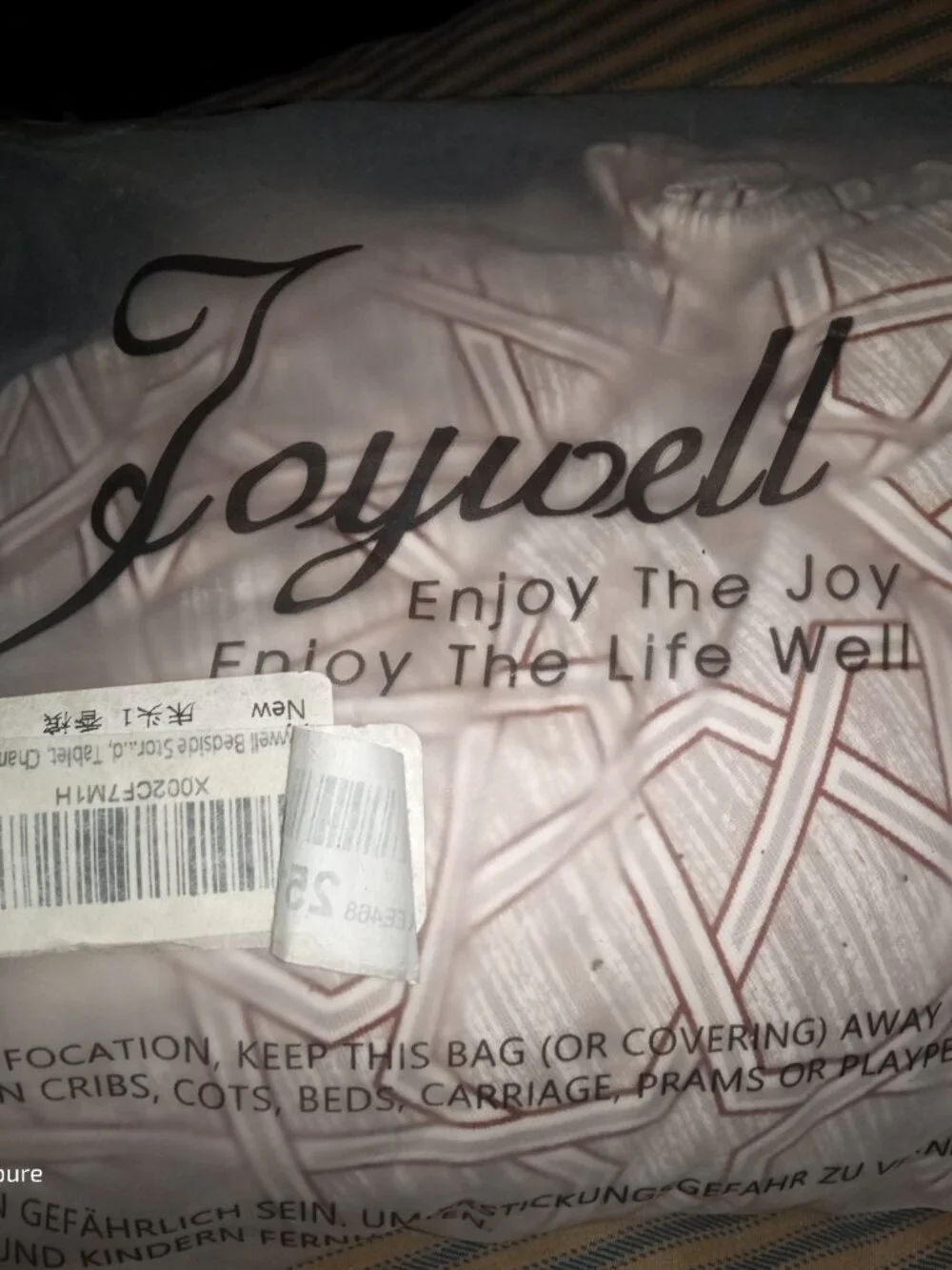 Joywell Armchair Recliner Slipcover Geometric Champagne Fitted 2-Piece Set